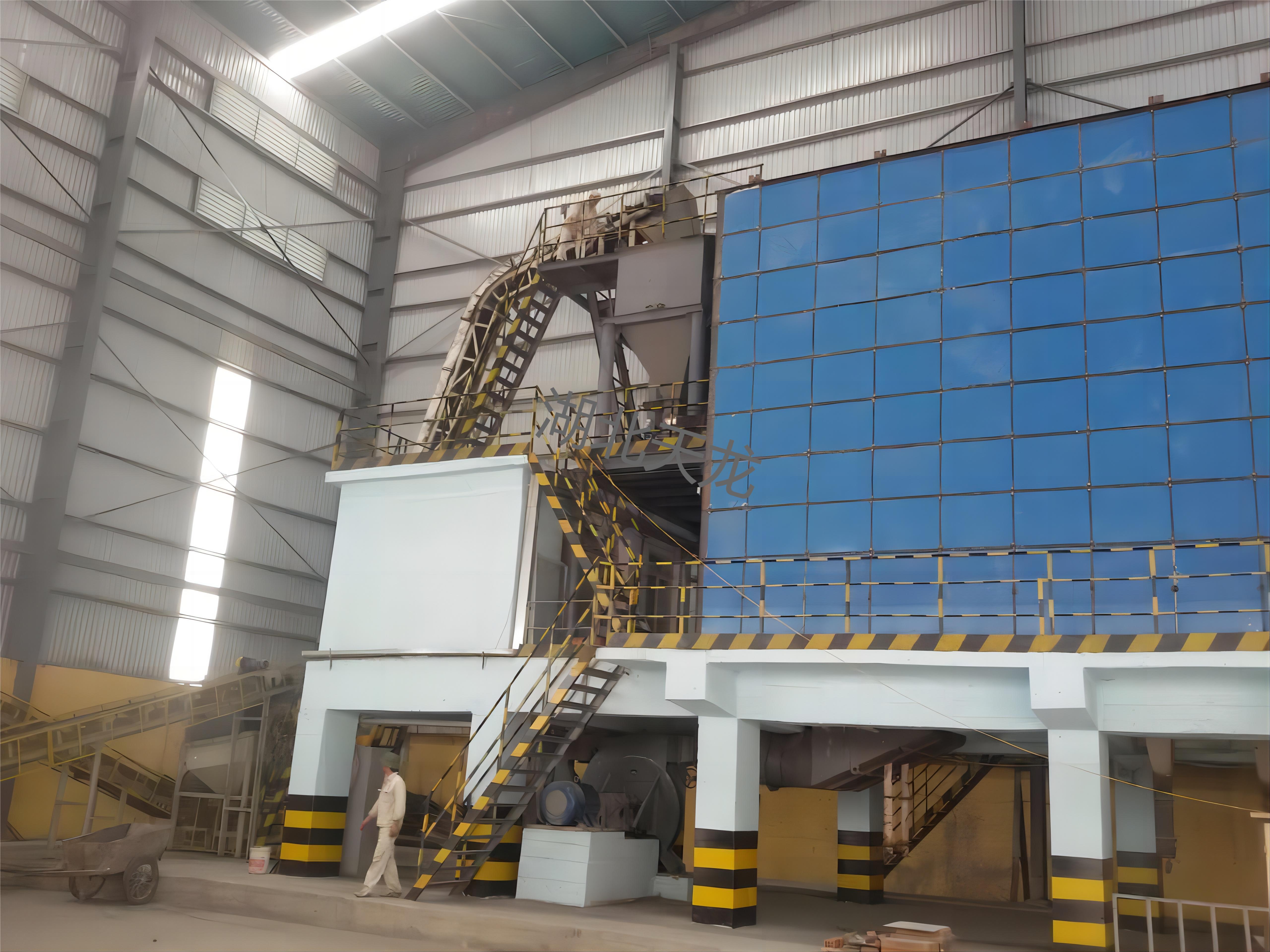 Biomass hot blast furnace (Building materials, chemical and metallurgy field)